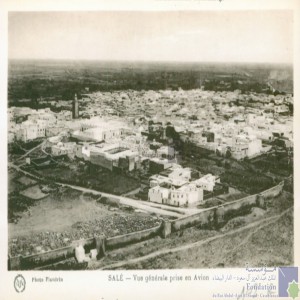 Salé - vue générale prise en avion