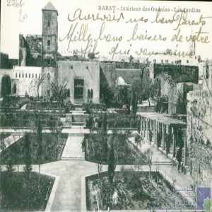 Rabat - intérieur des Oudaïas - les jardins