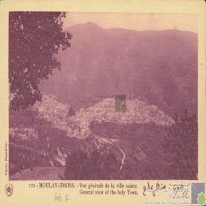 Moulay-Idriss - vue générale de la ville sainte