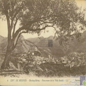Environs de Meknès - Moulay-Idriss - panorama de la ville sainte