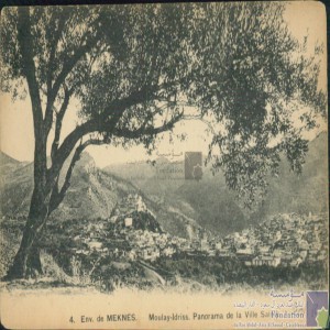 Environs de Meknès - Moulay-Idriss - panorama de la ville sainte