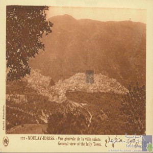 Moulay-Idriss - vue générale de la ville sainte