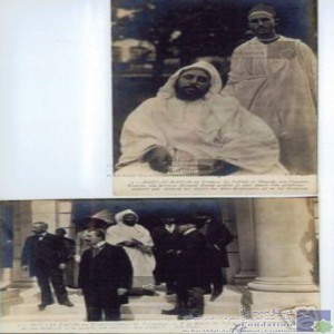 Moulaï Hafid en France - le Sultan et Ahmed son payeur