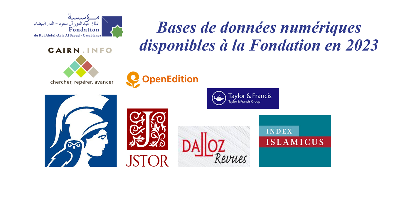 Bases de données numériques disponibles à la Fondation en 2023