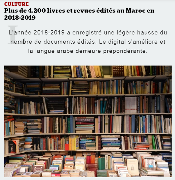 MEDIA24 | Plus de 4.200 livres et revues édités au Maroc en 2018-2019