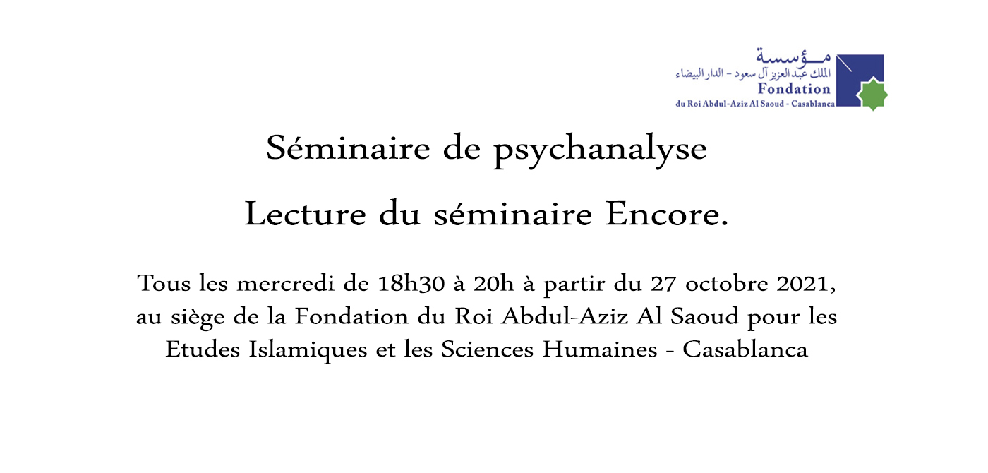 Séminaire de psychanalyse - Lecture du séminaire Encore