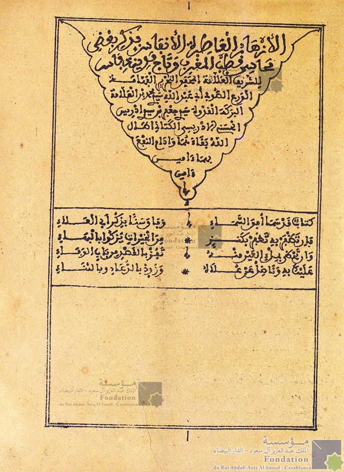 الأزهار العاطرة الأنفاس بذكر بعض محاسن قطب المغرب وتاج مدينة فاس